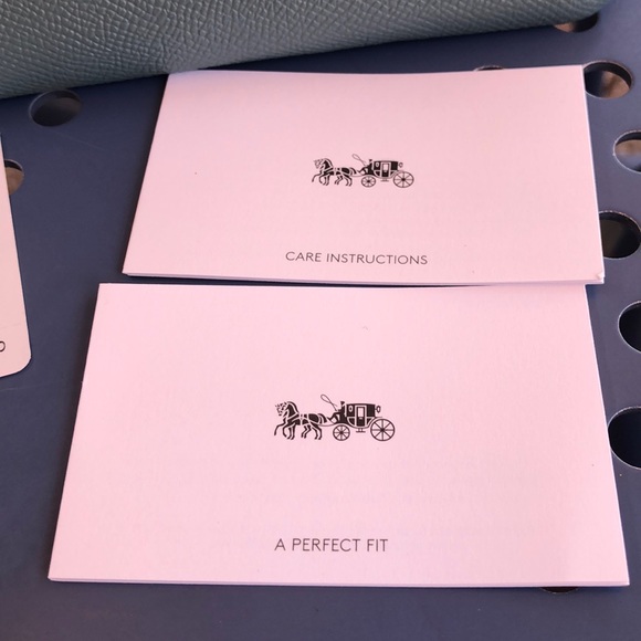 Coach Baby Blue Wristlet NEW $75 Wallet Cloud - Picture 4 of 6